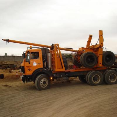 China                    50t Log Trailer Trucks for 9m Logs and Timbers in Africa and Russia              for sale