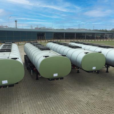 China Mechanical Suspension 42000L Insulated Tank Trailer Self Dumping for sale