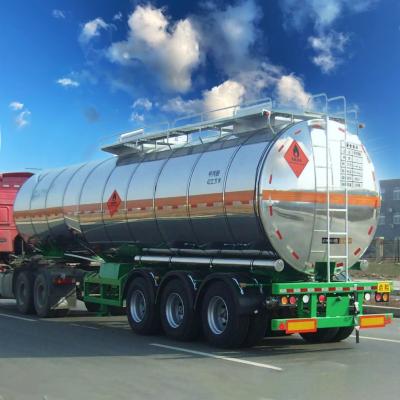 China 42000 L FUWA Axle Fuel Tank Trailer Transport for sale