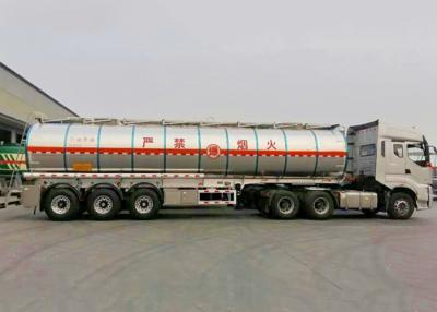 China 42000L Insulated Oil Tanker Semi Trailer Aluminium Tanker Trailer ISO Certified for sale