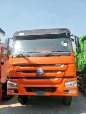 China Howo 420 pk Tweedehands zware voertuigen Dump Truck 6 x 4 Rechtsrijden Te koop