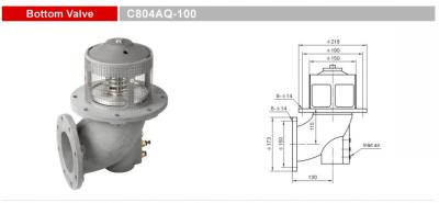 China Aluminum Bottom Valves Emergency Valves Spare Parts For Trucks , GETC804AQ-100 for sale