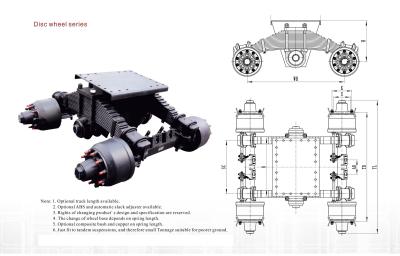 China Mechanical Suspension Bogie Suspension Truck Suspension Parts High Mounting Series for sale