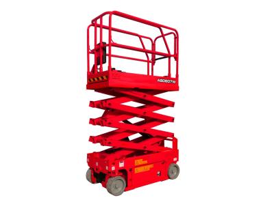 China 7.8 Meters Wide 4 Wheel Drive Scissor Lift Equipment Low Energy Consumption for sale