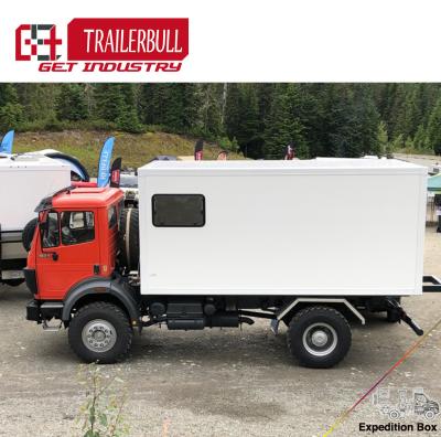 China 4.6m  Expedition Truck Body for Motorhome and Flatbed Trucks with Standard Cuboid Design for sale