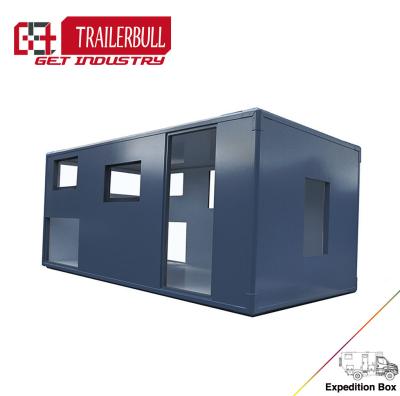 China Rectangle FRP Sandwich Box Expedition Truck Camper for sale