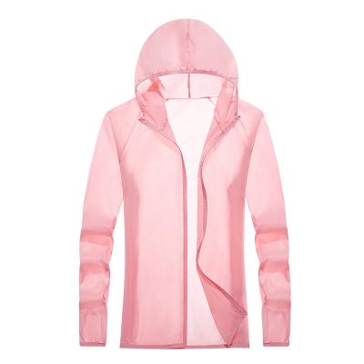 China Durable Outdoor Hooded Anti UV Sunburn Blazer Nylon Anorak Logo Jacket Custom Made for sale