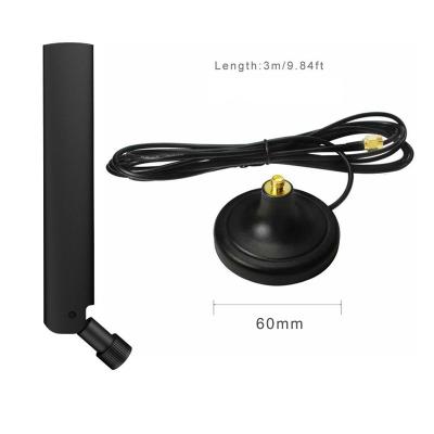 China ABS SMA Male Plug Gps Antenna Compatible With 2.5inch Magnetic Base Mount And 3M Cable for sale