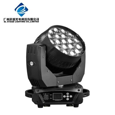 China Professional Stage Light DJ Stage 19x15w Zoom Wash LED Moving Head Light for sale