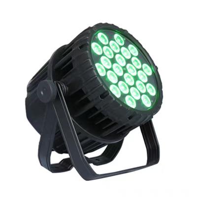 China Aluminum Case Outdoor Rainproof Outdoor Stage Lights 24x18w rgbwa 6 UV in 1 pair 64 lux LED DMX for sale