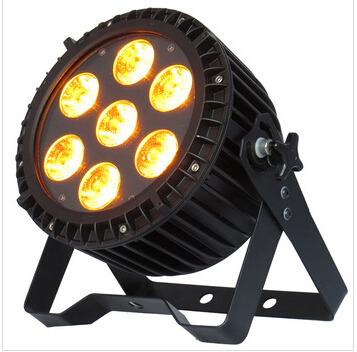 China Theme Park Guangzhou Stage Decoration Use7x10w RGBW Outdoor Led Par 64 Light for sale