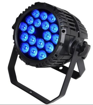 China Aluminum Case Outdoor Project Lighting IP67 DMX 18*10W Watts RGBW Led Par 64 for sale