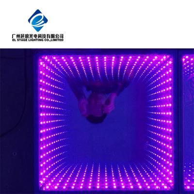 China 10mm Tempered Glass DMX Wedding Disco DJ IP65 Waterproof Optical 3d Illusions Led Mirror Led Dance Floor for sale