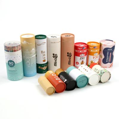 China Tough Recycled Materials And Durable Cosmetics Paper Tube Tee Shirt Poster Paper Tube Packaging For Poster for sale