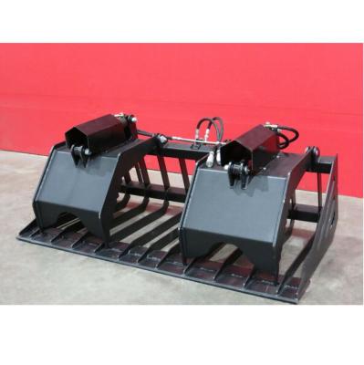 China High Quality Skid Steer Quick Tach Skid Steer Loader Attachment Rock Grapple Bucket for sale