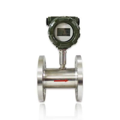 China stainless steel flange 304 ss304 edible oil liquid water turbine alcohol flow meter price for sale