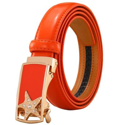 China High Quality Business Auto Buckles Decoractive Women Jeans Leather Belt for sale