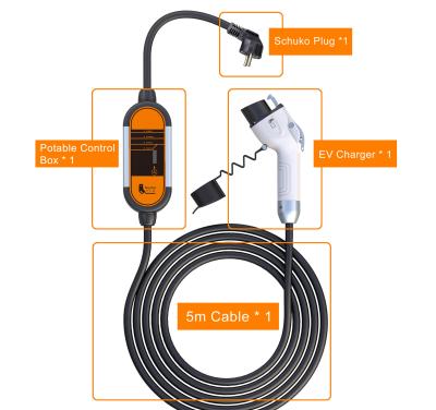 China Feyree Evse mini J1722 240V 14-50 wallbox delay portable NEMA with cable EV charger plug and holder 3.5KW 16A for sale