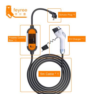 China 16A j1772 single phase electric car charger type 1 ocpp ac charger 3.5KW 16A for sale