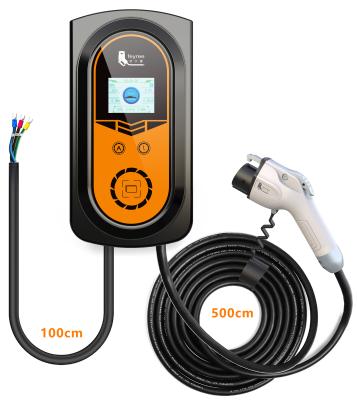 China Screen Display Feyree 32A Level 2 Type 1 J1772 EV Charger Wallbox With Smartphone APP for sale