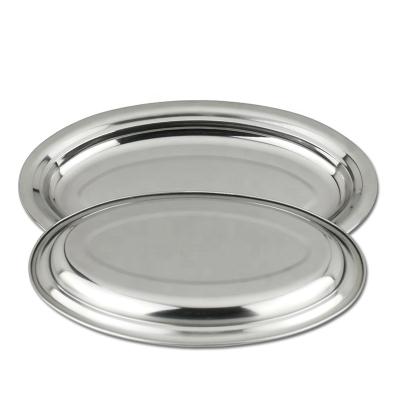 China Home.Restaurant.Bar.Hotel.Wedding. Factory Wholesale Super Markets Promotions Custom Oval Stainless Steel Deep Egg Tray Shape Tray For Home Kitchen for sale