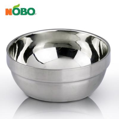 China Sustainable European Design Stainless Steel Soup Bowl Tableware Rice Bowl With Low Price for sale