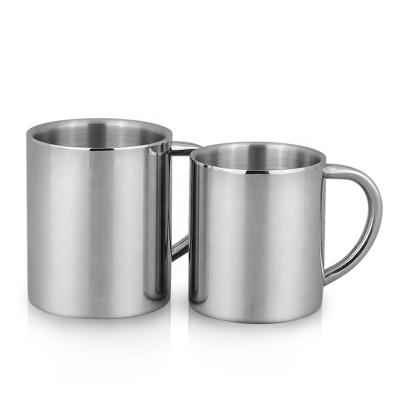 China Durable High Quality Double Walled Drinking Mug Travel Mug 304 Stainless Steel Coffee Mug for sale