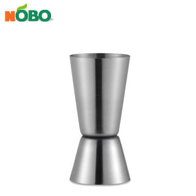 China Custom Small Stainless Steel 25/50ml Bar Accessories Metal Viable Double Gauge For Cocktail Party for sale