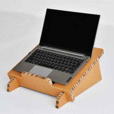 China Adjustable Laptop Foldable Vertical Stand Cardboard Stand Notebook Laptop Stand for sale