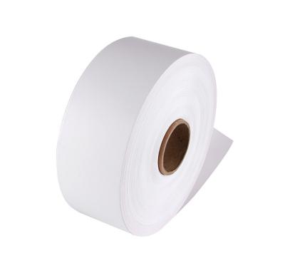 China Strong Viscosity Matte Waterproof Thermal Transfer 54# PP Synthetic Poly Paper With Coating Label Elephant Rolls 60 Self Adhesive White 80g Sticker for sale