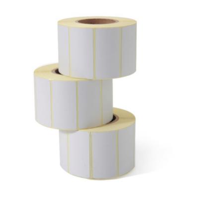 China siliver waterproof adhesive sticker pp paper rolls PET synthetic adhesion roll bottle sticky paper sticker for sale