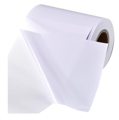 China Strong Viscosity Annotate Semi 80gsm Coated Adhesive Paper Roll Sticker Paper for sale