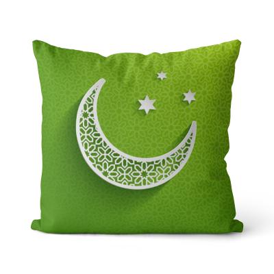 China Aliexpress Anti-static Explosive Muslim Decoration Plush Printing Short Pillow Ramadan Printing Pillow Mosque Eid for sale