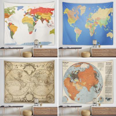 China Beautiful Decoraion Wholesale New Daily Home Decoration Map Tapestry, Living Room Background Wallcovering Tapestry for sale