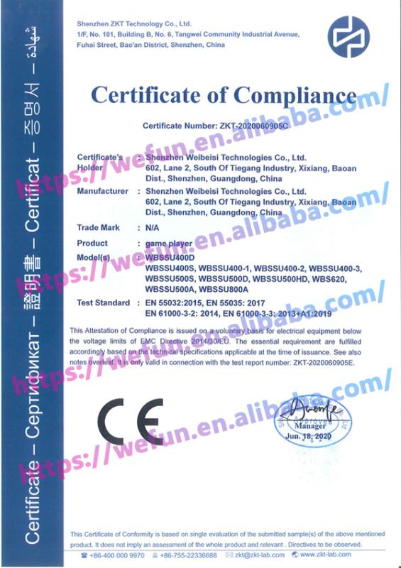 CE - Shenzhen Weibeisi Technologies Co., Ltd.