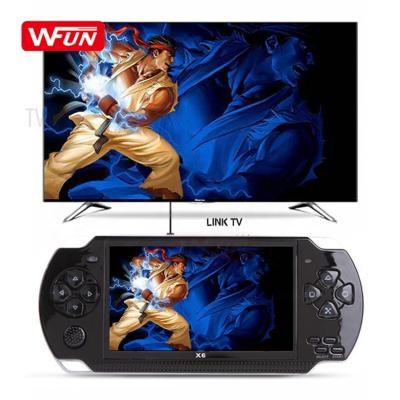 China Support TV Connection X6 Game Console 64/128 Bit 10000 Bit Portable Handheld Video Game Consoles for sale