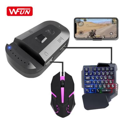 China With Phone Holder Mobile Gamepad Controller USB Gaming Adapter Keyboard Mouse Converter For PUBG BT 4.2 Adapter for sale