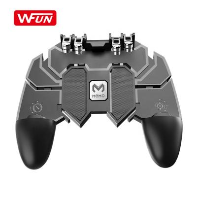 China Supports IOS Factory AK66 Six Finger Gamepad Latest Version For PUBG Free Fire Button Main Joystick Gamepad With L1 R1 Trigger for sale