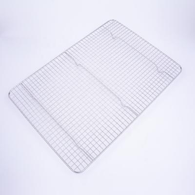 China Sustainable Stainless Steel Oven and Dishwasher Safe Wire Cooling and Baking Tray Rack for sale