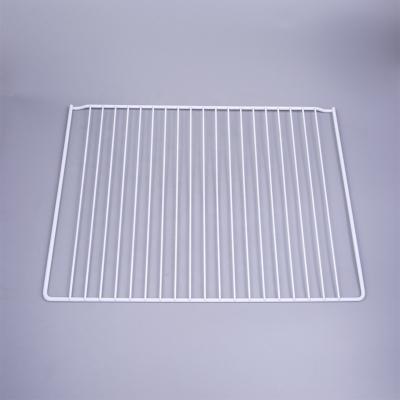 China Frrezer PE Coated Freezer Grid Refrigerator Wire Hanging Shelf for sale