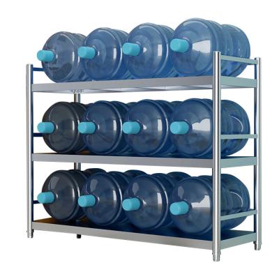 China Single Sided 200 Kgs Per Floor 201 3 Layers Kitchen Shelf Rack Storage Rack Aluminum Stainless Steel Vegetable Storage Racks for sale