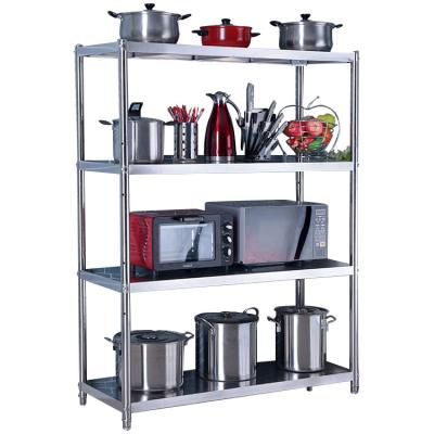 China 100*40*155cm Single Sided Wall Mounted 4 Piece Kitchen Organizer Shelf Storage Rack Shelf Rack Storage Trolley Racks Holders for sale