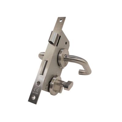 China Galvanizen High Quality SECC Steel Wooden Handle Door Hotel Security Lock for sale