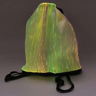 China Bag Novelty Waterproof Luminous Led Fiber Optic Bag for sale