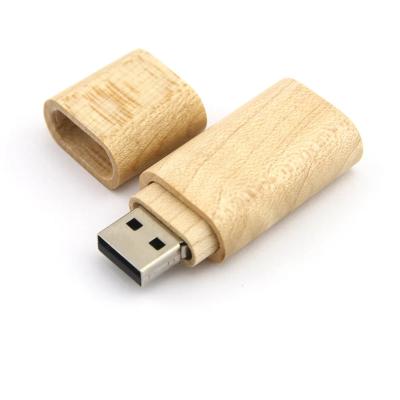 China Customized Eco Wood Nature Wooden USB Flash Drive Printed Your Brand Nature Wooden USB PenDrive Promotional Gift for sale