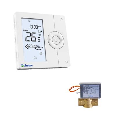 China Modern standard large door window dry contact thermostat with window sensor temperature thermostat modbus thermostat for sale