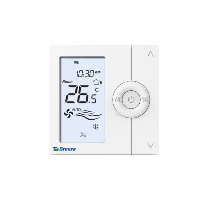 China Modern Super Quality HVAC FCU Hotel 220v Fan Coil Digital Indoor Thermostat for sale