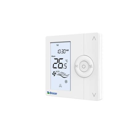 China Modern professional dry room modbus digital programmable thermostat door / window contact FCU for sale