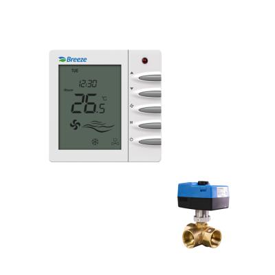 China Modern fully stored HVAC humidity and digtal HVAC room modbus thermostat for sale