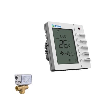 China Modern Cheap Price Door / Window Analog Temperature Controller Thermostat Dry Contact FCU for sale